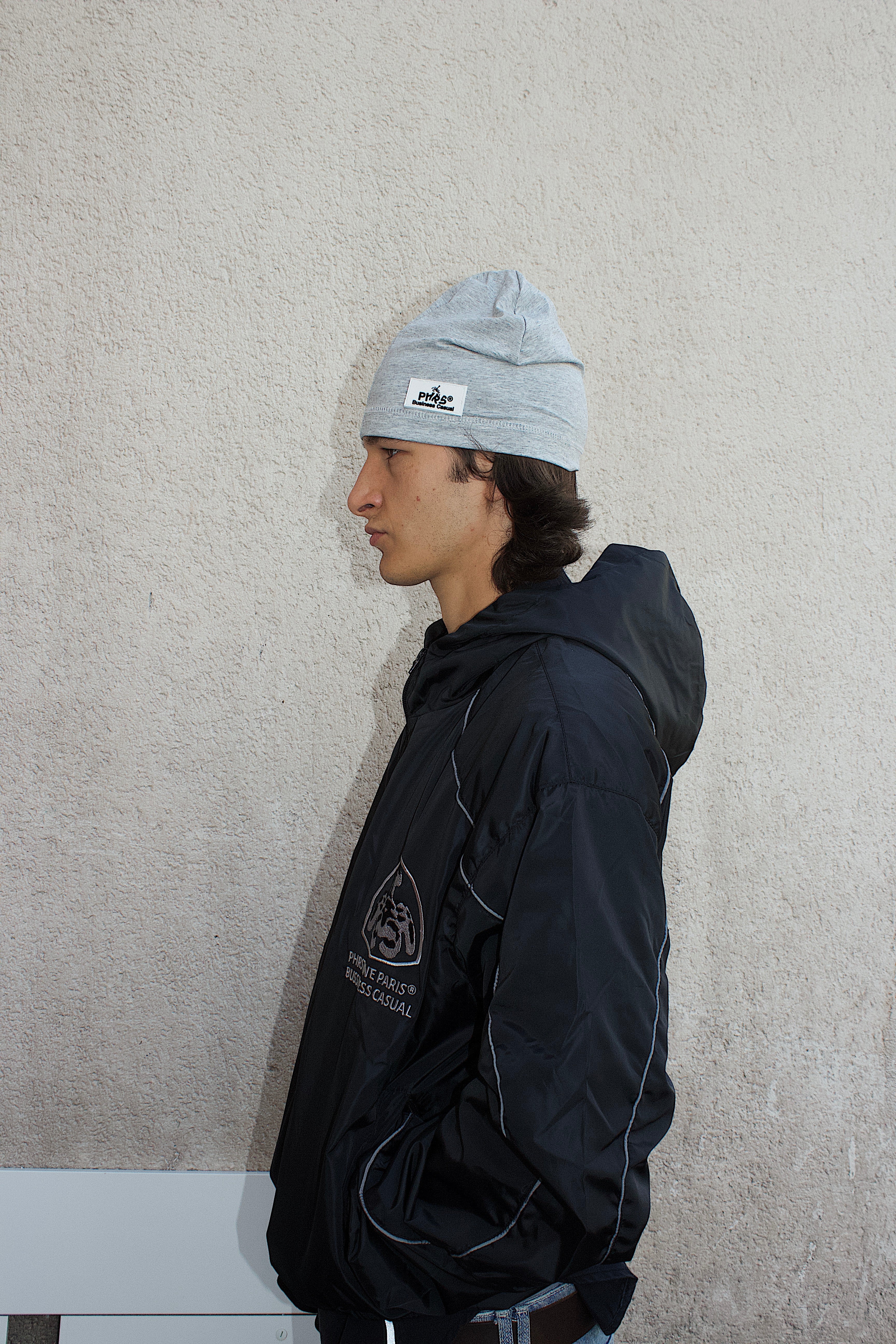 SKULL CAP UNISEX GRIS