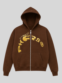 Hoodie Phrs marron
