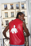 TUPAC SHAKUR JACKET ROUGE