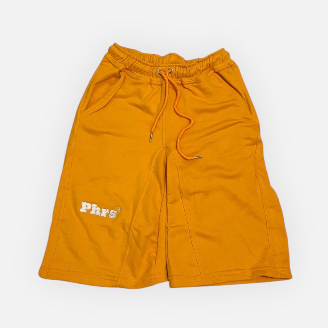 Short Blue story orange avec cordon