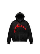 Hoodie Phrs noir délavé