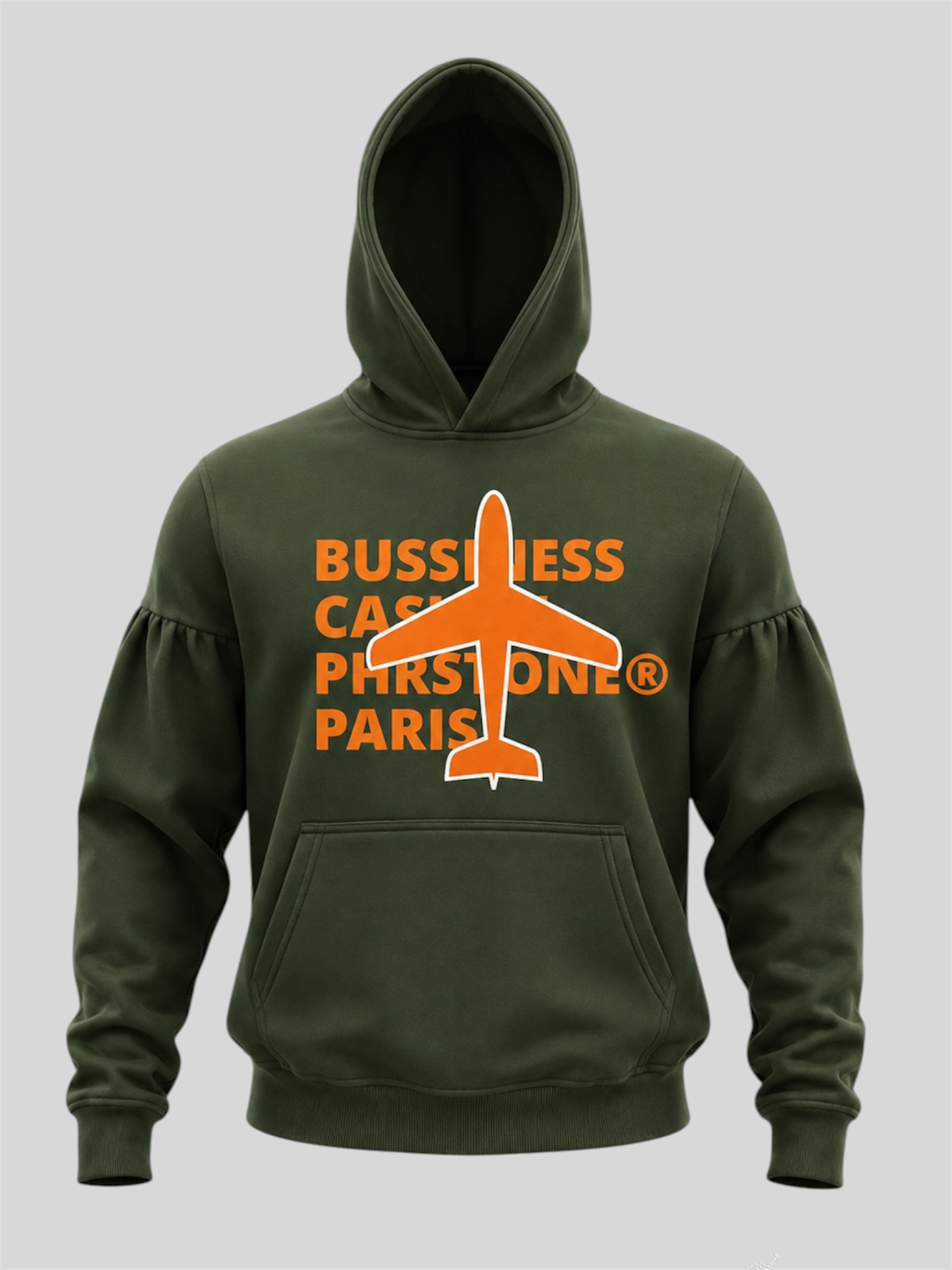 Hoodie 24 octobre vert kaki